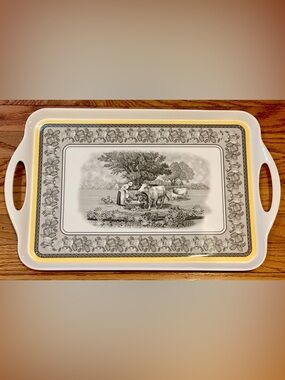 Villeroy & Boch Audun Ferme B19 Melamine 19" Rectangular Serving Tray Vintage